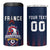 Custom France Football 4 in 1 Can Cooler Tumbler Les Bleus Gallic Rooster