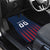 Custom France Football Car Mats Les Bleus Gallic Rooster