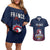 Custom France Football Couples Matching Off Shoulder Short Dress and Hawaiian Shirt Les Bleus Gallic Rooster