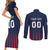 Custom France Football Couples Matching Short Sleeve Bodycon Dress and Long Sleeve Button Shirt Les Bleus Gallic Rooster