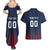 Custom France Football Couples Matching Summer Maxi Dress and Hawaiian Shirt Les Bleus Gallic Rooster