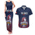 Custom France Football Couples Matching Tank Maxi Dress and Hawaiian Shirt Les Bleus Gallic Rooster