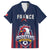 Custom France Football Family Matching Long Sleeve Bodycon Dress and Hawaiian Shirt Les Bleus Gallic Rooster