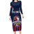 Custom France Football Family Matching Long Sleeve Bodycon Dress and Hawaiian Shirt Les Bleus Gallic Rooster