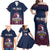 Custom France Football Family Matching Off Shoulder Maxi Dress and Hawaiian Shirt Les Bleus Gallic Rooster