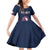 Custom France Football Family Matching Off Shoulder Short Dress and Hawaiian Shirt Les Bleus Gallic Rooster