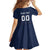 Custom France Football Family Matching Off Shoulder Short Dress and Hawaiian Shirt Les Bleus Gallic Rooster