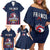 Custom France Football Family Matching Off Shoulder Short Dress and Hawaiian Shirt Les Bleus Gallic Rooster