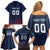 Custom France Football Family Matching Off Shoulder Short Dress and Hawaiian Shirt Les Bleus Gallic Rooster