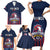 Custom France Football Family Matching Short Sleeve Bodycon Dress and Hawaiian Shirt Les Bleus Gallic Rooster