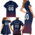 Custom France Football Family Matching Short Sleeve Bodycon Dress and Hawaiian Shirt Les Bleus Gallic Rooster