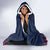 Custom France Football Hooded Blanket Les Bleus Gallic Rooster