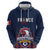 Custom France Football Hoodie Les Bleus Gallic Rooster