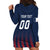 Custom France Football Hoodie Dress Les Bleus Gallic Rooster