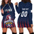 Custom France Football Hoodie Dress Les Bleus Gallic Rooster