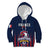 Custom France Football Kid Hoodie Les Bleus Gallic Rooster