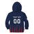 Custom France Football Kid Hoodie Les Bleus Gallic Rooster