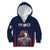 Custom France Football Kid Hoodie Les Bleus Gallic Rooster