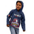 Custom France Football Kid Hoodie Les Bleus Gallic Rooster