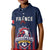 Custom France Football Kid Polo Shirt Les Bleus Gallic Rooster