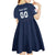 Custom France Football Kid Short Sleeve Dress Les Bleus Gallic Rooster