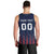 Custom France Football Men Tank Top Les Bleus Gallic Rooster