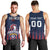 Custom France Football Men Tank Top Les Bleus Gallic Rooster