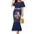 Custom France Football Mermaid Dress Les Bleus Gallic Rooster