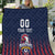 Custom France Football Quilt Les Bleus Gallic Rooster