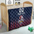 Custom France Football Quilt Les Bleus Gallic Rooster