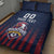 Custom France Football Quilt Bed Set Les Bleus Gallic Rooster