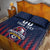 Custom France Football Quilt Bed Set Les Bleus Gallic Rooster