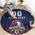 Custom France Football Round Carpet Les Bleus Gallic Rooster