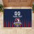 Custom France Football Rubber Doormat Les Bleus Gallic Rooster