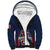 Custom France Football Sherpa Hoodie Les Bleus Gallic Rooster