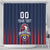 Custom France Football Shower Curtain Les Bleus Gallic Rooster