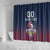 Custom France Football Shower Curtain Les Bleus Gallic Rooster