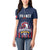 Custom France Football Women Polo Shirt Les Bleus Gallic Rooster