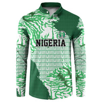 Custom Nigeria Fooball Button Sweatshirt Super Eagles National Pride