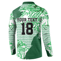 Custom Nigeria Fooball Button Sweatshirt Super Eagles National Pride