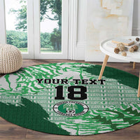 Custom Nigeria Fooball Round Carpet Super Eagles National Pride