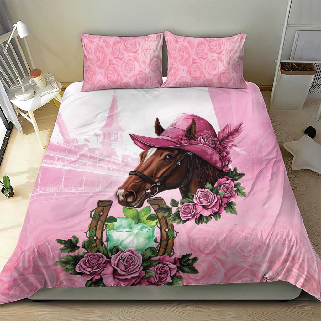 Kentucky Horse Racing Bedding Set Mint Julep Cocktail