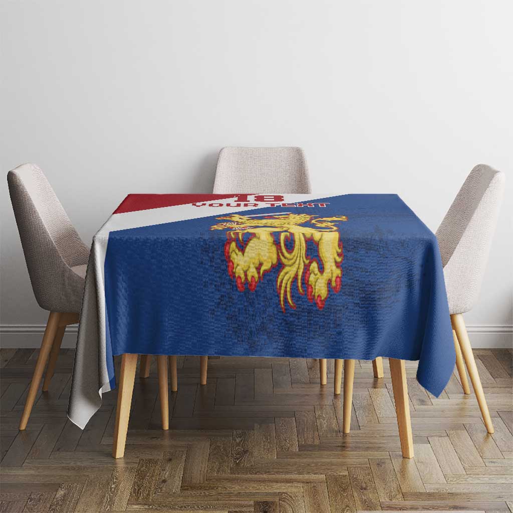 Custom Netherlands Football Tablecloth Come On Holland