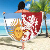 Custom British Lions Argentina Beach Blanket Unique Style - Wonder Print Shop