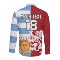 Custom British Lions Argentina Long Sleeve Button Shirt Unique Style - Wonder Print Shop