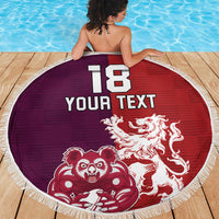 Custom British Lions Brumbies Beach Blanket Unique Style - Wonder Print Shop