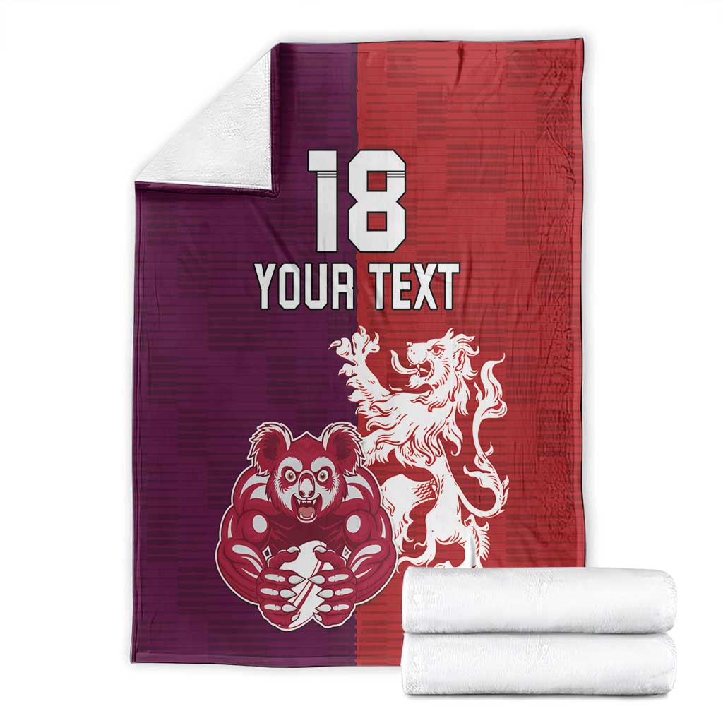 Custom British Lions Brumbies Blanket Unique Style - Wonder Print Shop