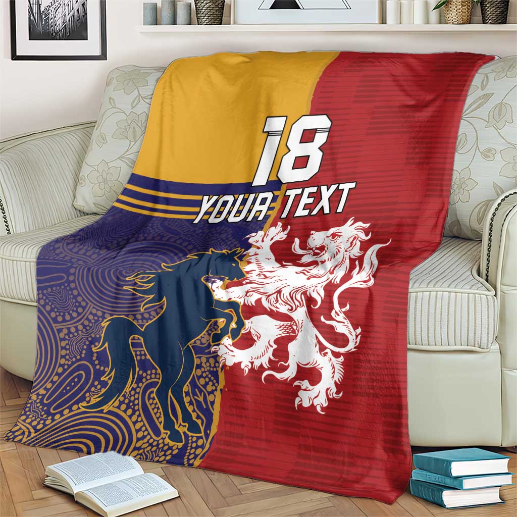 Custom British Lions Queensland Blanket Unique Style - Wonder Print Shop