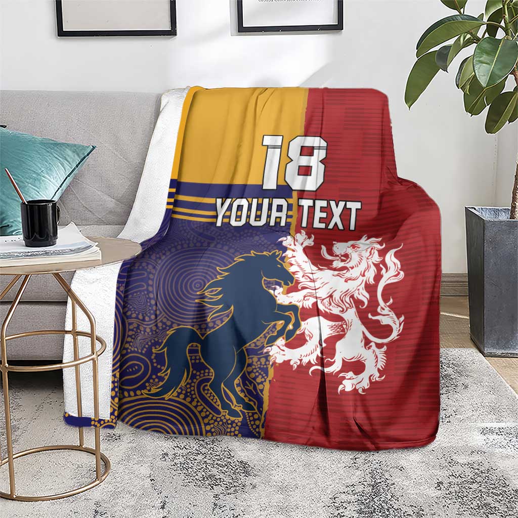 Custom British Lions Queensland Blanket Unique Style - Wonder Print Shop