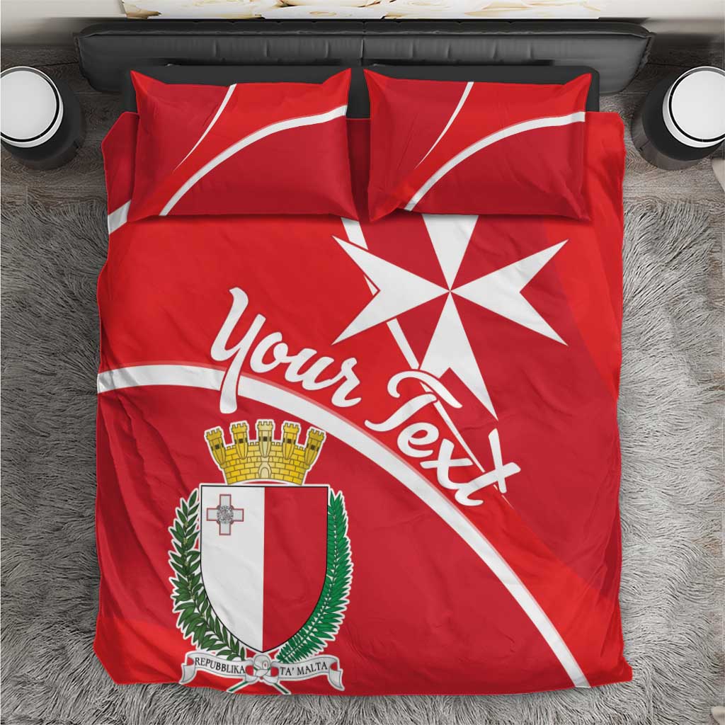 Personalized Malta Cross Coat Of Arms Bedding Set - Wonder Print Shop